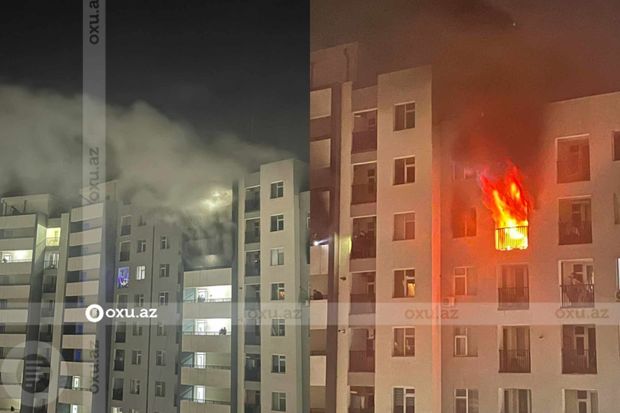 Bakıda evə düşən fişəngin ardından baş verən yanğın söndürülüb