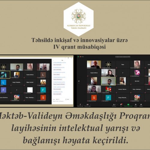 “Məktəb-Valideyn Əməkdaşlığı Poqramı” layihəsi uğurla yekunlaşdı.