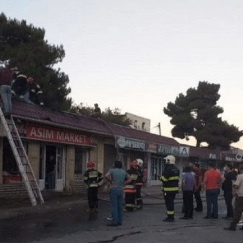 Şirvanda ticarət obyektlərində yanğın olub