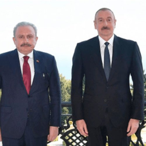 İlham Əliyev Mustafa Şentopu qəbul edib