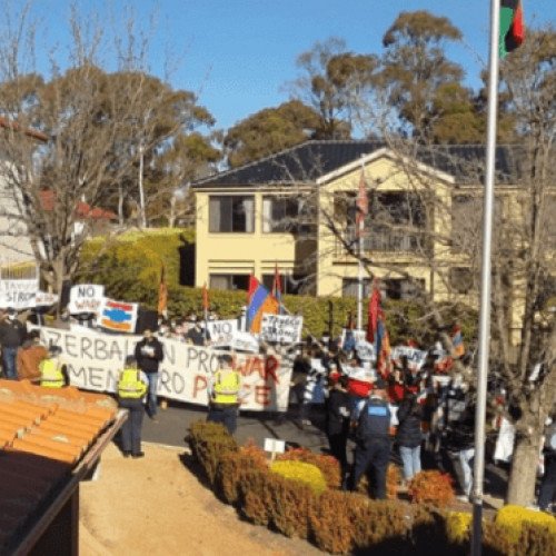 Avstraliya polisi erməni təxribatının qarşısını alıb