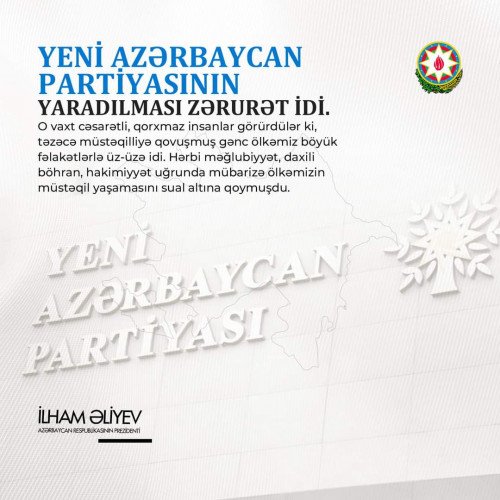 YENİ AZƏRBAYCAN PARTİYASININ ŞANLI QƏLƏBƏDƏ ROLU