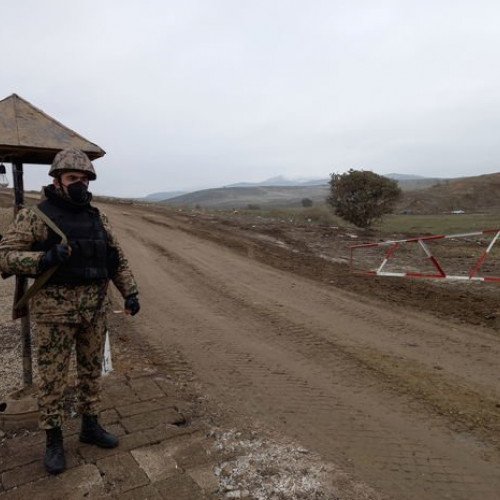 Azərbaycan polisi Xocavənddə postlar qurdu - FOTO