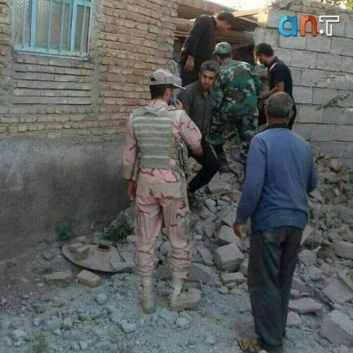 Ermənilərin atdığı raketlər İran ərazisinə düşüb - FOTO