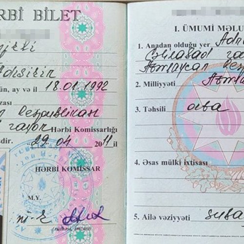 Təkrar hərbi xidmətə çağrıldı - Getməsə, cərimələnəcək