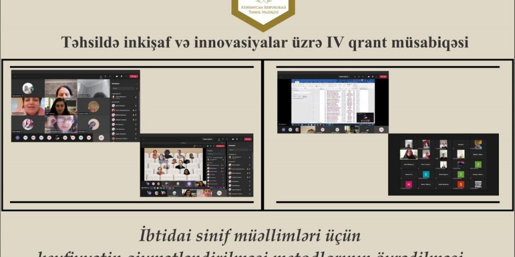 “İbtidai sinif müəllimləri üçün keyfiyyətin qiymətləndirilməsi metodlarının öyrənilməsi” layihəsi uğurla yekunlaşdı.