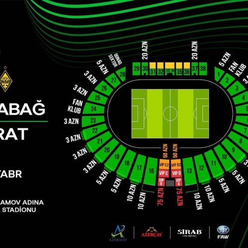 Bu gündən “Qarabağ” - “Kayrat” matçının biletləri satışa çıxarılır